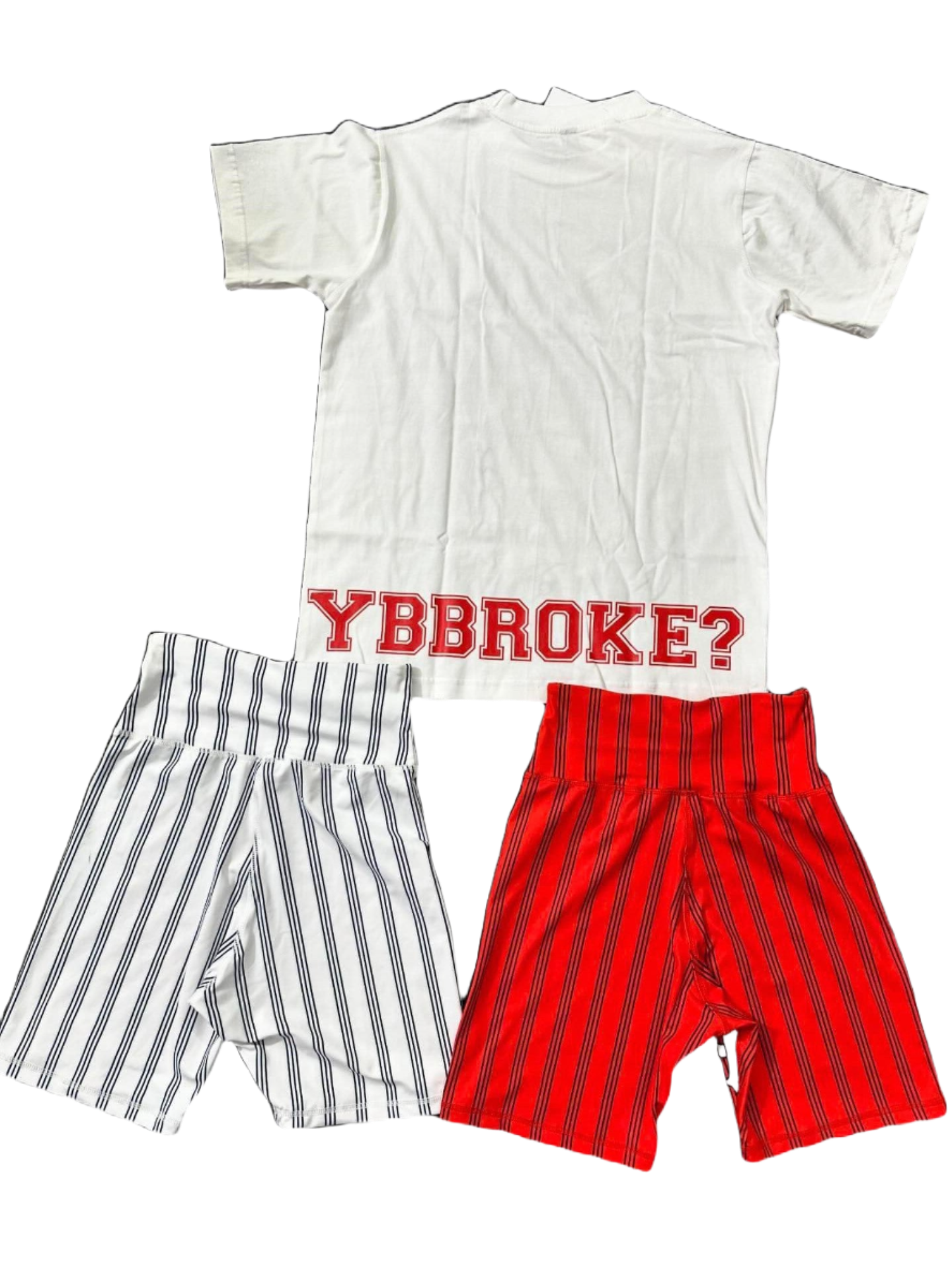 White/Red "Girls Love Funds" Women YBBroke Set