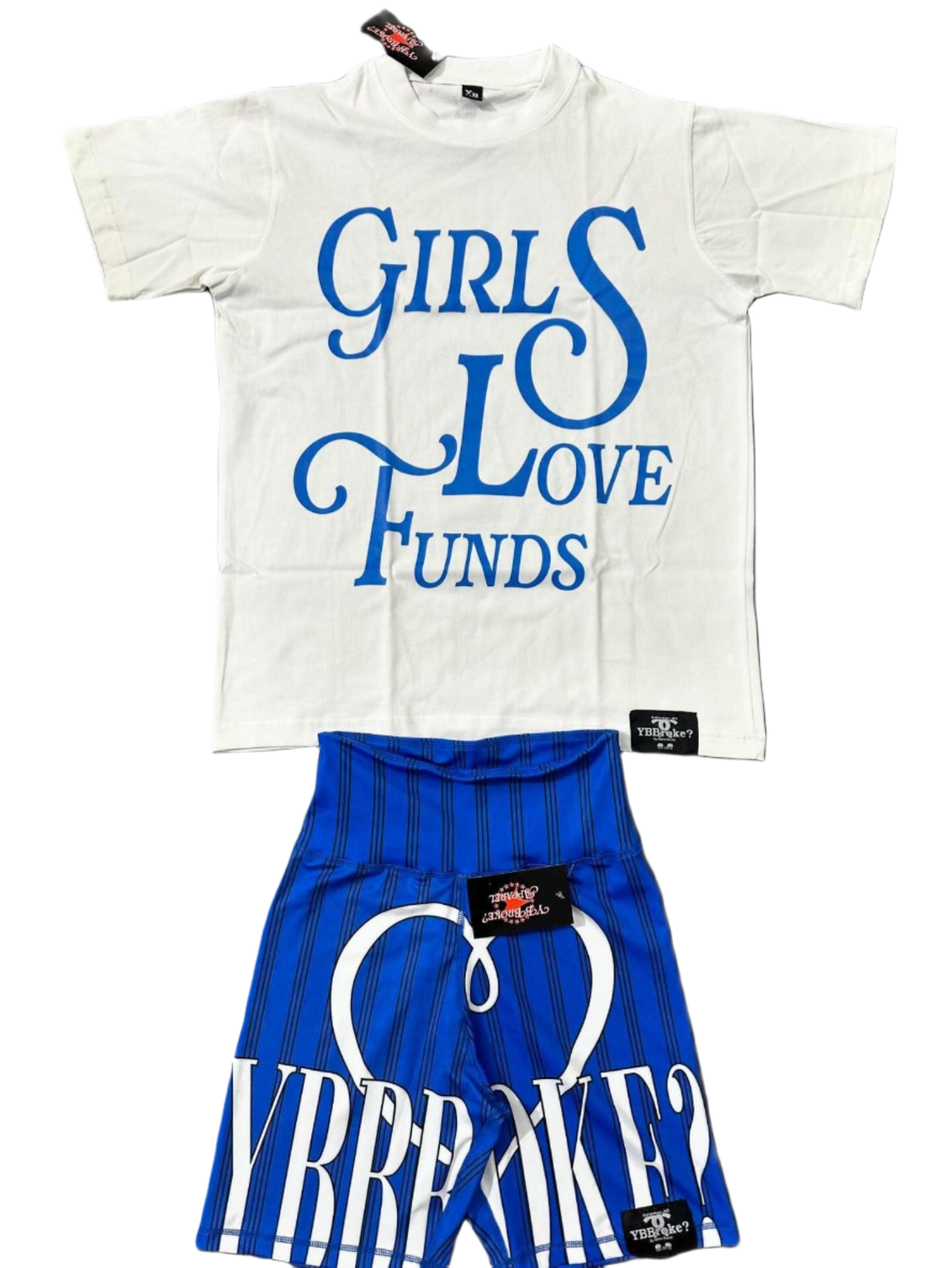 Women Royal Blue "Girls Love Funds" YBB Set