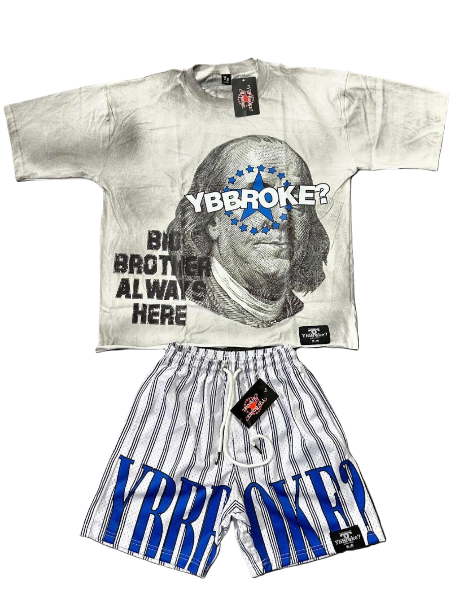 White/Blue YBB "Uncle Frank" Men Set