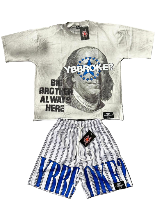 White/Blue YBB "Uncle Frank" Men Set