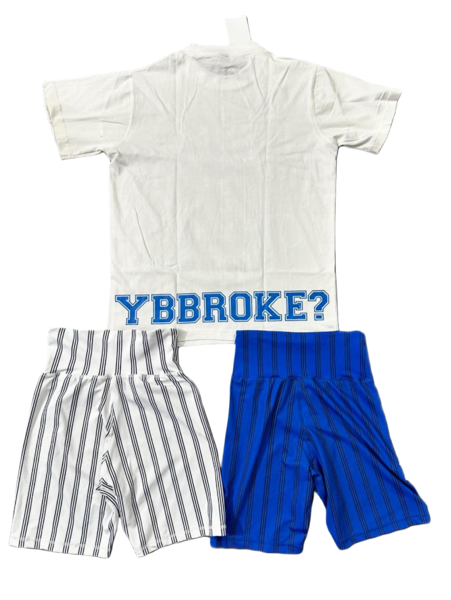 White/Blue "Girls Love Funds" Women YBBroke Set