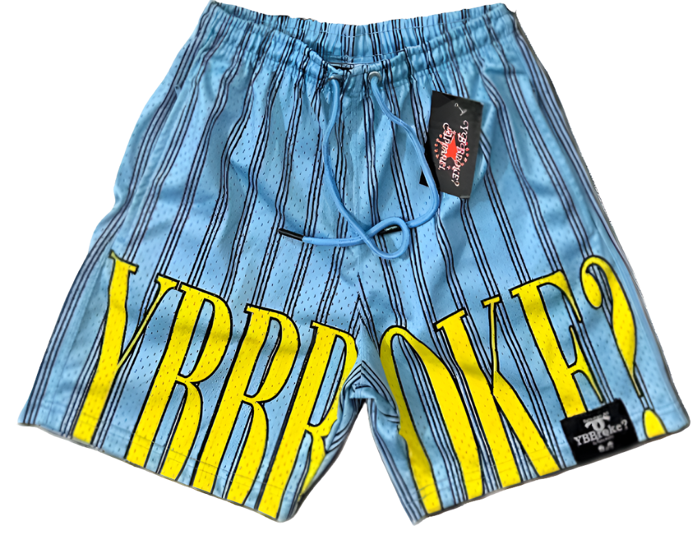 Blue/Yellow YBBroke Shorts