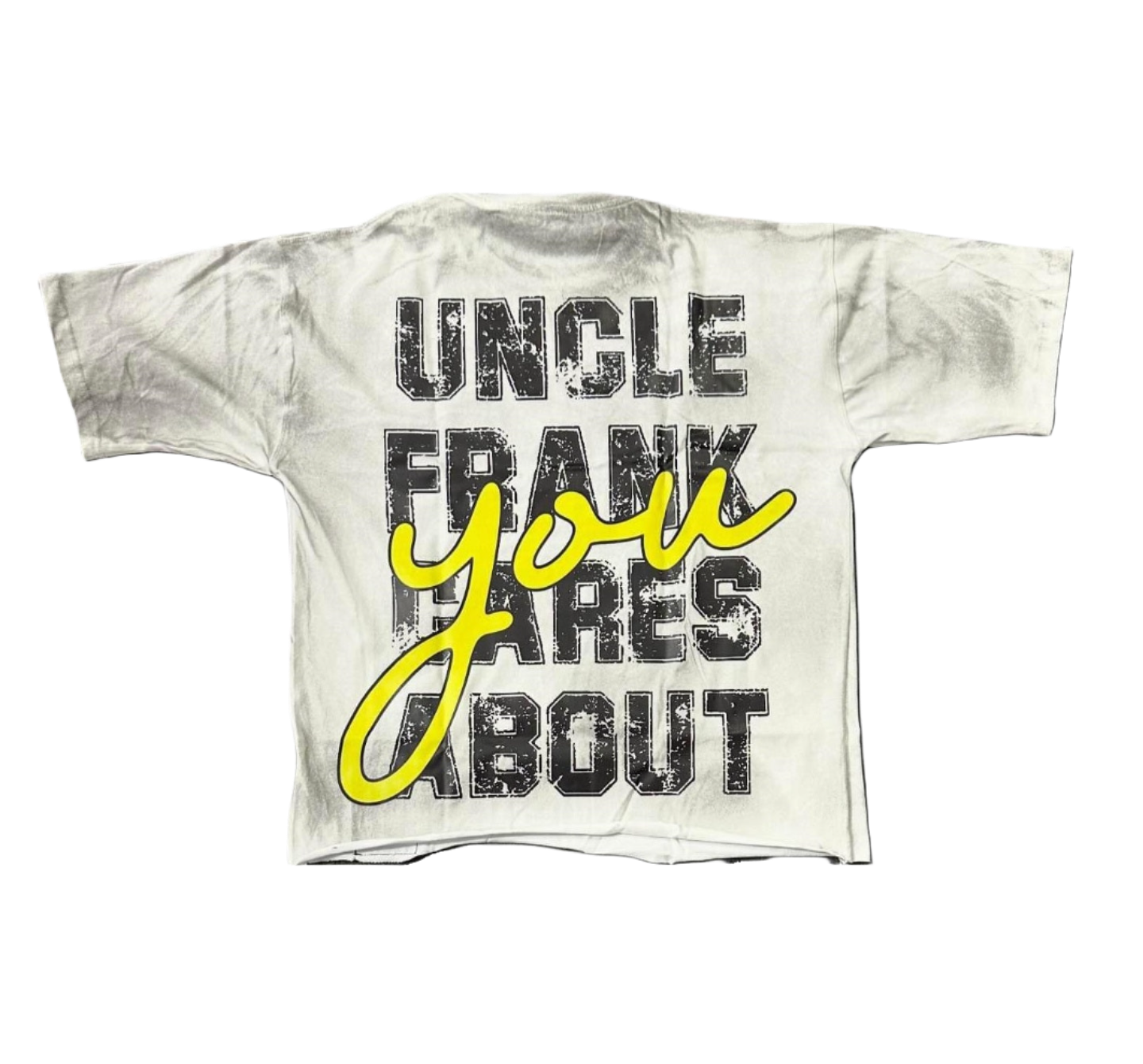 White/Yellow Men "Uncle Frank" YBBroke T-Shirt