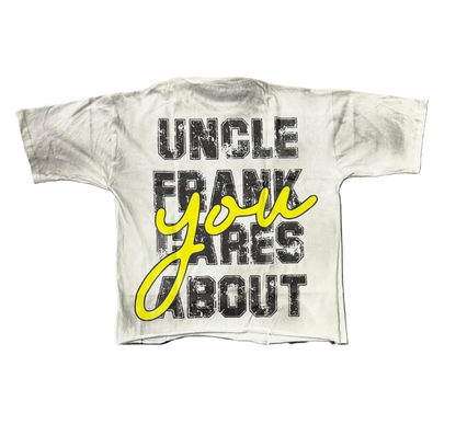 White/Yellow Men "Uncle Frank" YBBroke T-Shirt