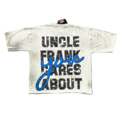 White/Blue "Uncle Frank" YBBroke Men T-Shirt