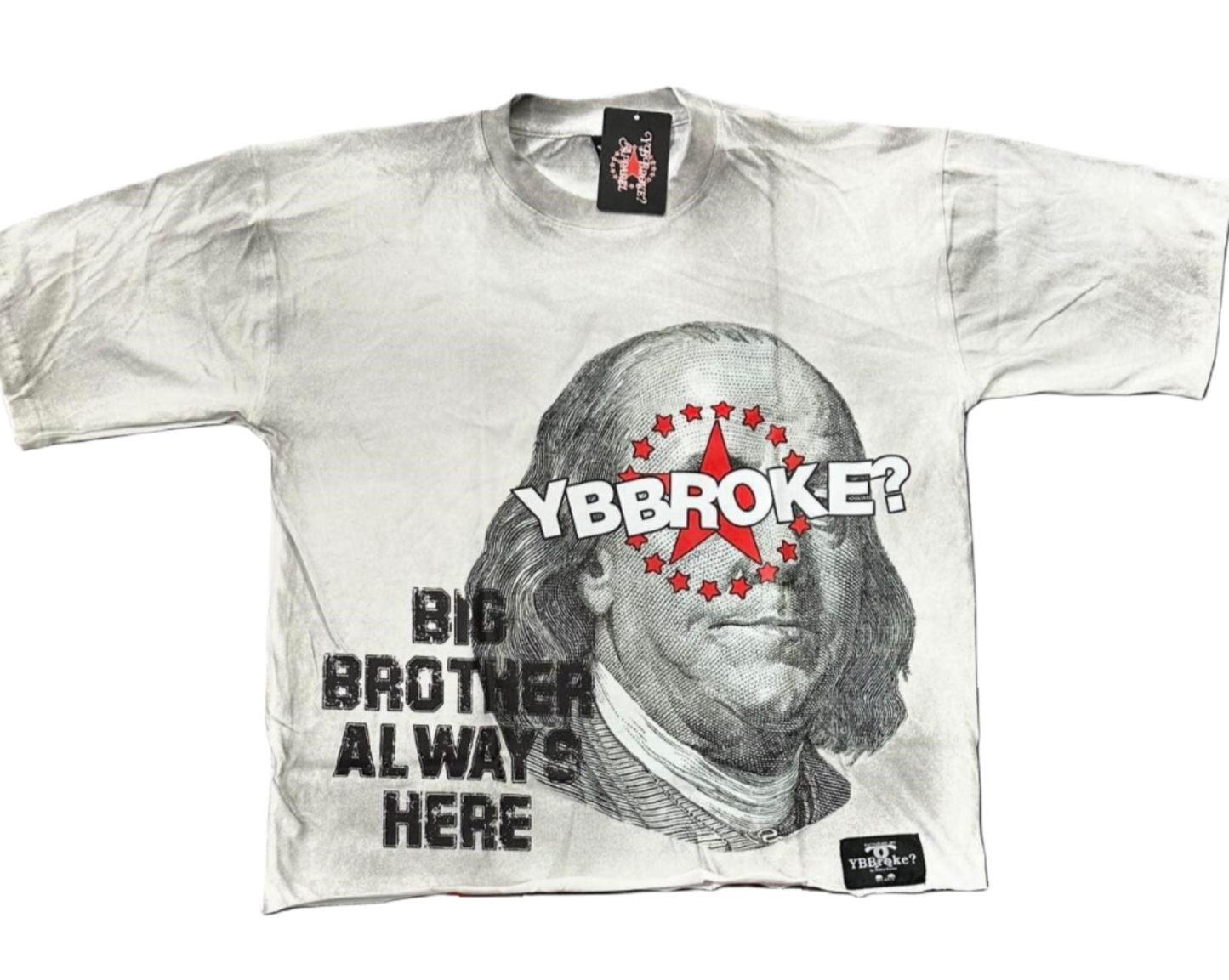 White/Red Men "Uncle Frank" YBBroke T-Shirt