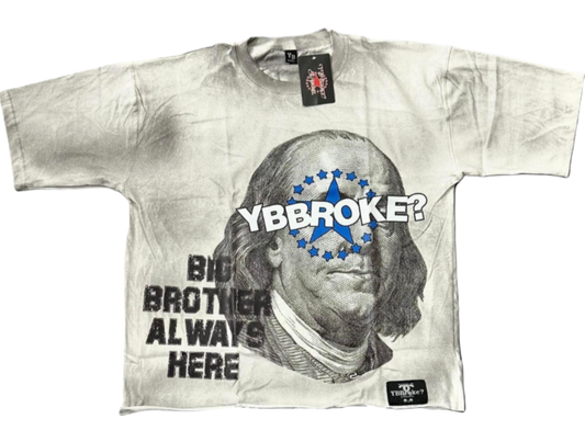 White/Blue "Uncle Frank" YBBroke Men T-Shirt