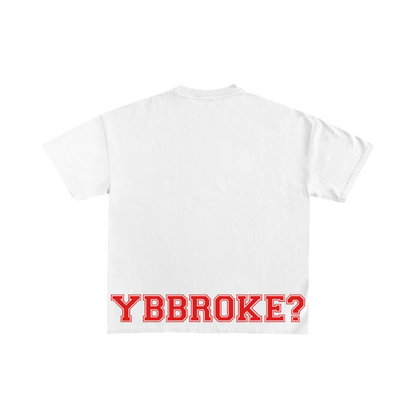 White/Red "Girls Love Funds" YBBroke Women T-Shirt